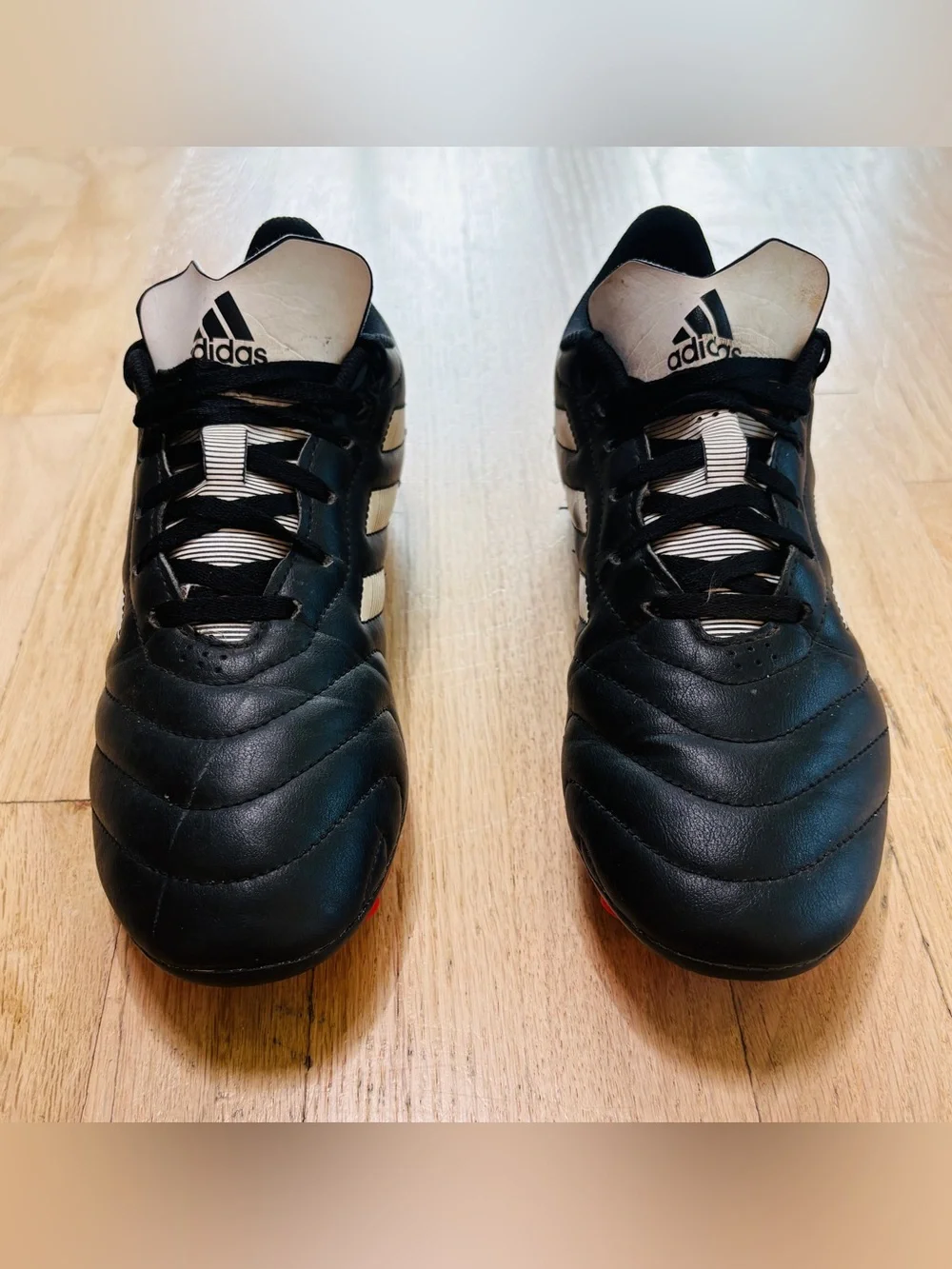 Adidas Goletto VIII FG Soccer Cleats Shoes Black White Red GX7793 Men’s Size 8